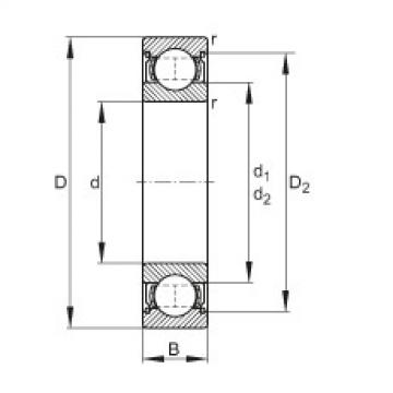 FAG Deep groove ball bearings - 6222-2Z