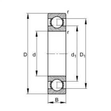 FAG Deep groove ball bearings - 6219