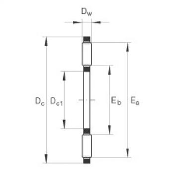 FAG Axial needle roller and cage assemblies - AXK0619-TV