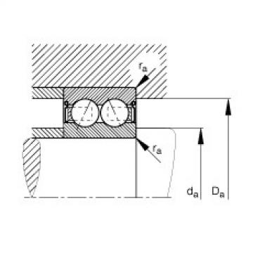 FAG Angular contact ball bearings - 3820-B-2RS-TVH