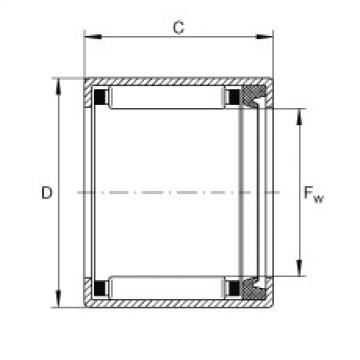 FAG Drawn cup needle roller bearings with open ends - SCE1211-P