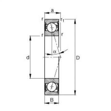 FAG Spindle bearings - B7006-C-2RSD-T-P4S