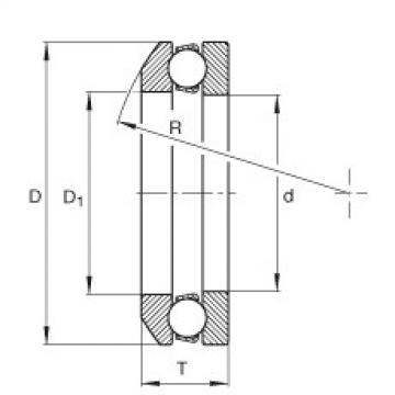 FAG Axial deep groove ball bearings - 4102