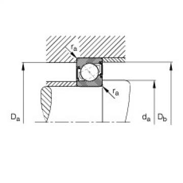 FAG Angular contact ball bearings - 7306-B-XL-2RS-TVP