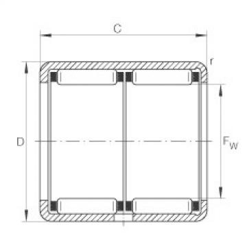 FAG Drawn cup needle roller bearings with open ends - HK3038-ZW