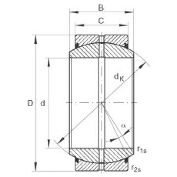 FAG Radial spherical plain bearings - GE40-DO-2RS