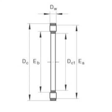 FAG Axial cylindrical roller and cage assembly - K81120-TV