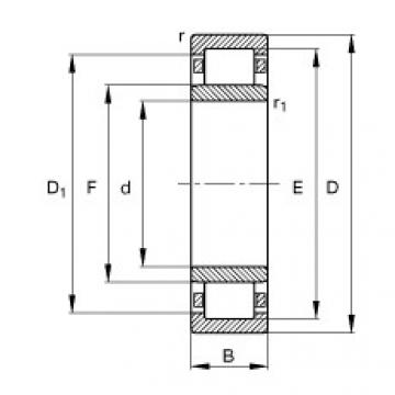 FAG Cylindrical roller bearings - NU310-E-XL-TVP2