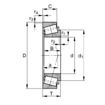 FAG Tapered roller bearings - 30219-XL