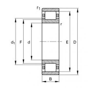 FAG Cylindrical roller bearings - N219-E-XL-TVP2