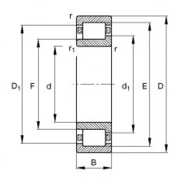 FAG Cylindrical roller bearings - NJ2210-E-XL-TVP2