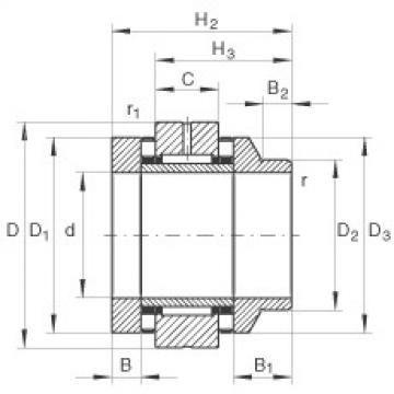 FAG Needle roller/axial cylindrical roller bearings - ZARN3585-L-TV