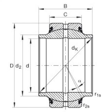 FAG Radial spherical plain bearings - GE40-HO-2RS