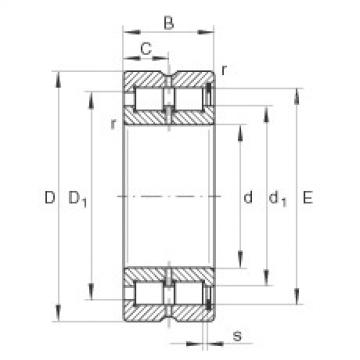 FAG Cylindrical roller bearings - SL185007-XL