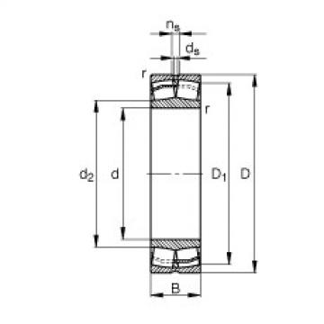 FAG Spherical roller bearings - 23224-E1-XL-TVPB