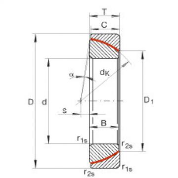 FAG Angular contact spherical plain bearings - GE80-SW