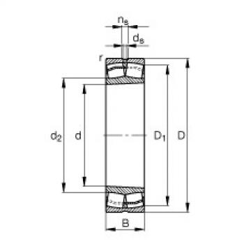 FAG Spherical roller bearings - 22206-E1-XL-K