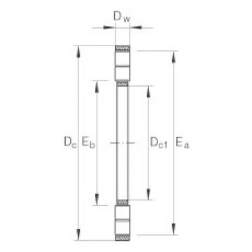 FAG Axial cylindrical roller and cage assembly - K89422-M