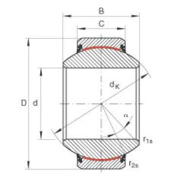 FAG Radial spherical plain bearings - GE100-FW-2RS