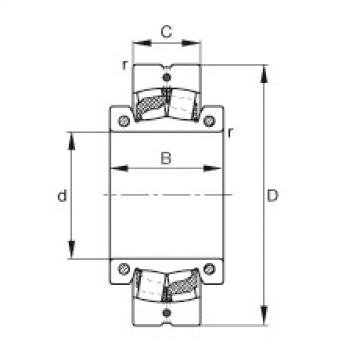 FAG Spherical roller bearings - 222S.308