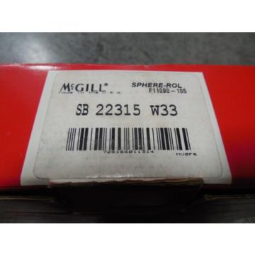 McGill SB 22315 W33 Sphere-Rol Spherical Roller Bearing