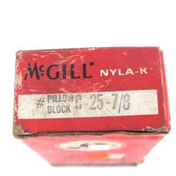 LOT OF 2  MCGILL C-25-7/8 PILLOW BLOCK NYLA-K