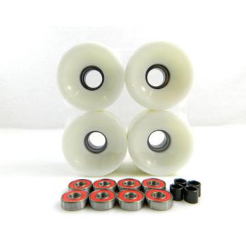 Blank 70mm Longboard Cruiser Multi Color Wheels + ABEC 7 Bearing + Spacers