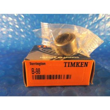 Timken B-98, Full Complement Drawn Cup Needle Roller Bearing (Koyo,Torrington)