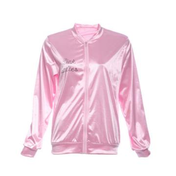 Pink Lady Retro 50s Jacket Women Fancy Grease Costume Cheerleader Hen Party