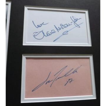 John Travolta &amp; Olivia Newton John &#039;Grease&#039; signed &amp; mounted - COA