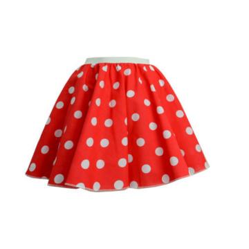 21&#034; ROCK AND ROLL POLKA DOT SKIRT 1950S GREASE JIVE LADIES FANCY DRESS COSTUME