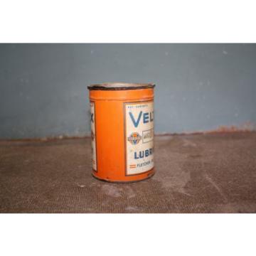 Original Veltex Motor Oil Can Metal Lubricant grease RARE Fletcher Oil