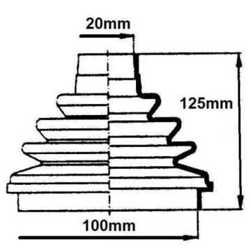 Best Quality Sticky Easy Fit Cv Gator Replacement Car Cv Boot Inner + Grease