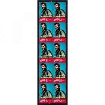 GREASE, JOHN TRAVOLTA STRIP OF 10 MINT STAMPS 2