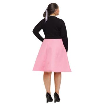 Adult 50s Grease Poodle Costume Skirt Plus Size
