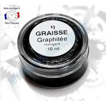 Graisse graphitée pour horloge, pendule 10 ml - Graphite grease for clock