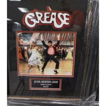 Olivia Newton-John Signed Custom Framed 8x10 Photo Grease Photo JSA Q51303