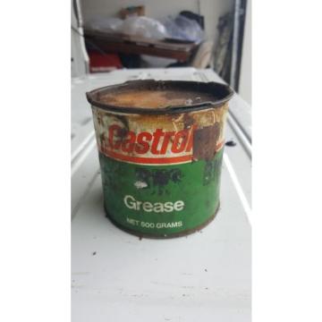 old antique collectable castrol grease oil can