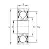 FAG Deep groove ball bearings - 6205-C-2BRS