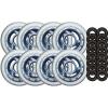 CLEAR MULTI USE Inline Skate Wheels 80mm ABEC 5 BEARING #1 small image