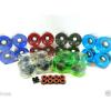 Blank 60mm Longboard Cruiser Multi Clear Color Wheels + ABEC 7 Bearing + Spacers #1 small image
