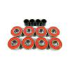 Blank 60mm Longboard Cruiser Multi Clear Color Wheels + ABEC 7 Bearing + Spacers #2 small image