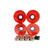 Blank 60mm Longboard Cruiser Multi Clear Color Wheels + ABEC 7 Bearing + Spacers #4 small image