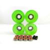 Blank 60mm Longboard Cruiser Multi Clear Color Wheels + ABEC 7 Bearing + Spacers #5 small image