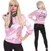 Pink Lady Retro 50s Jacket Women Fancy Grease Costume Cheerleader Hen Party #1 small image