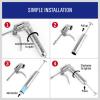 One-Hand Pistol Grip Grease Gun Graisseur With Greas Cartridges Greasing Lube #4 small image