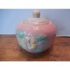 Vtg Hull Sunglow Pink Pottery Flower Yellow USA Grease Jar Pot Floral 1940&#039;s #2 small image