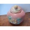 Vtg Hull Sunglow Pink Pottery Flower Yellow USA Grease Jar Pot Floral 1940&#039;s #4 small image