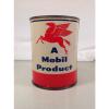 Mobil Oil 1lb Tin Can Red Horse Industrial Grease Unused #3 small image
