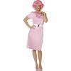 Adult 50s Grease Pink Ladies Frenchy Ladies Fancy Dress Hen Party Costume Outfit #1 small image